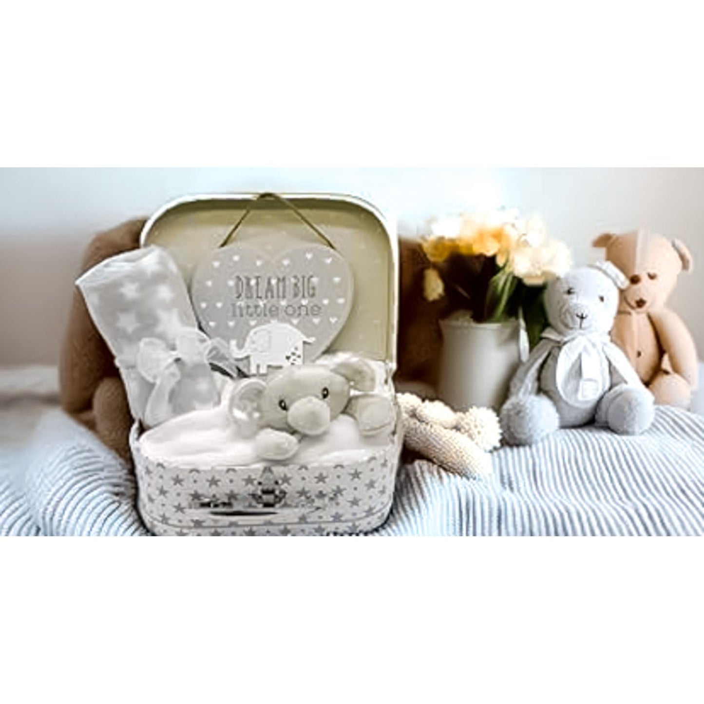 Newborn Unisex Elephant-themed Keepsake Box