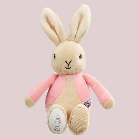 Flopsy Bunny My First Bean Rattle Baby Girl Gift