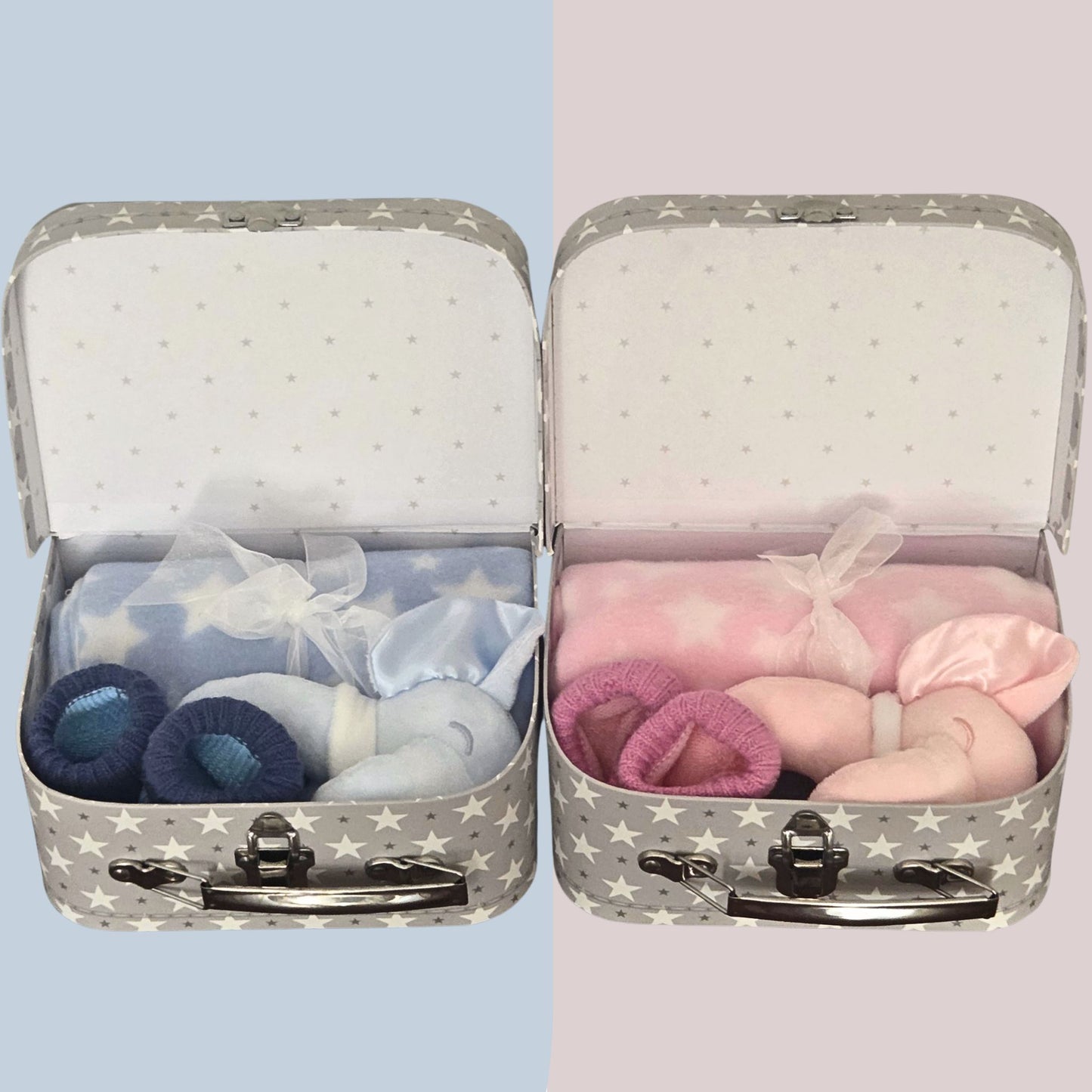 Twin Baby Boy & Girl Keepsake Gift Set