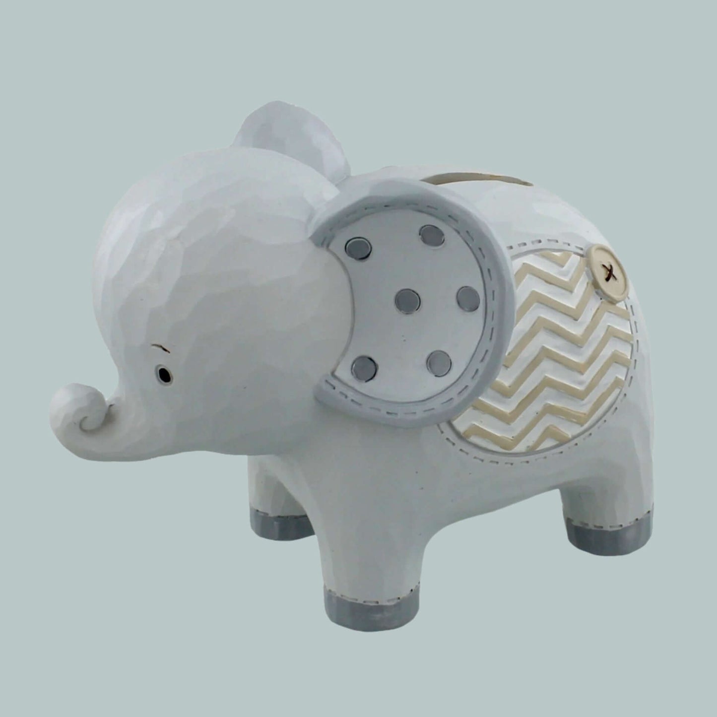 Unisex Elephant Money Box with Patchwork Pattern
